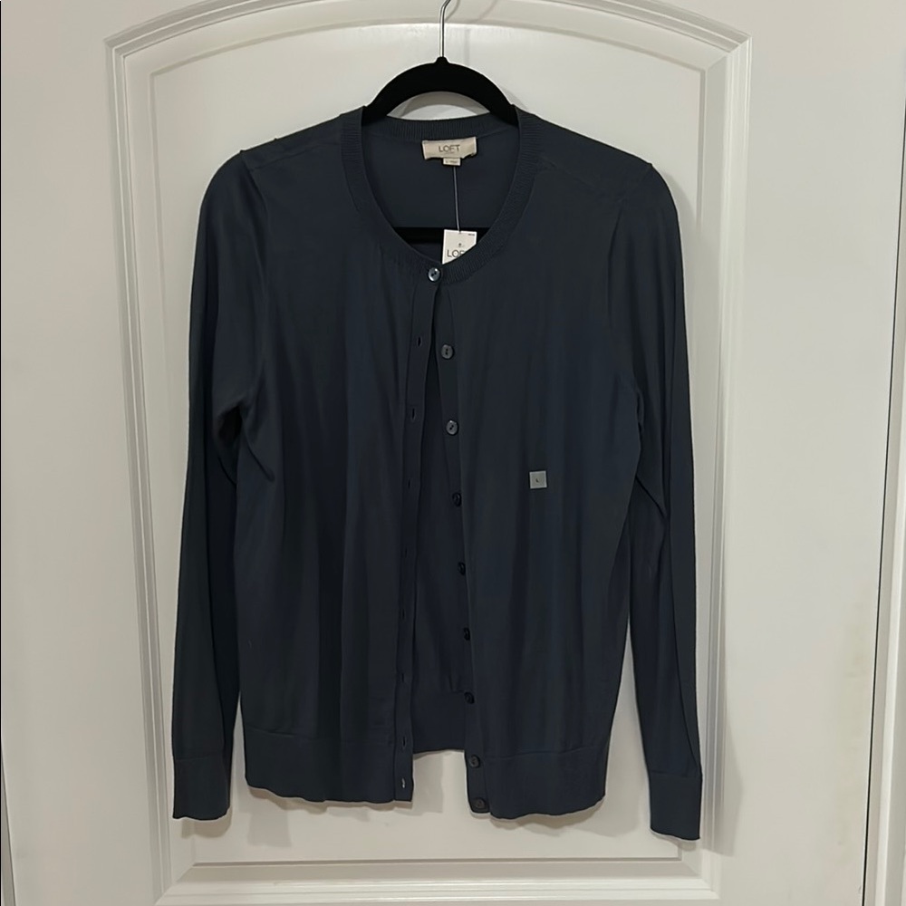 LOFT Navy Blue Cardigan